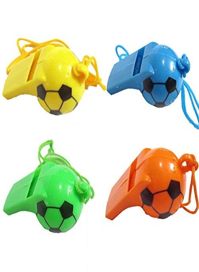 Blue Hut Football Shape Whistle (Pack of 4)